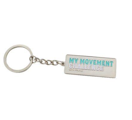 Custom Made Metal Key Holders Engraved Logo With Soft Enamel